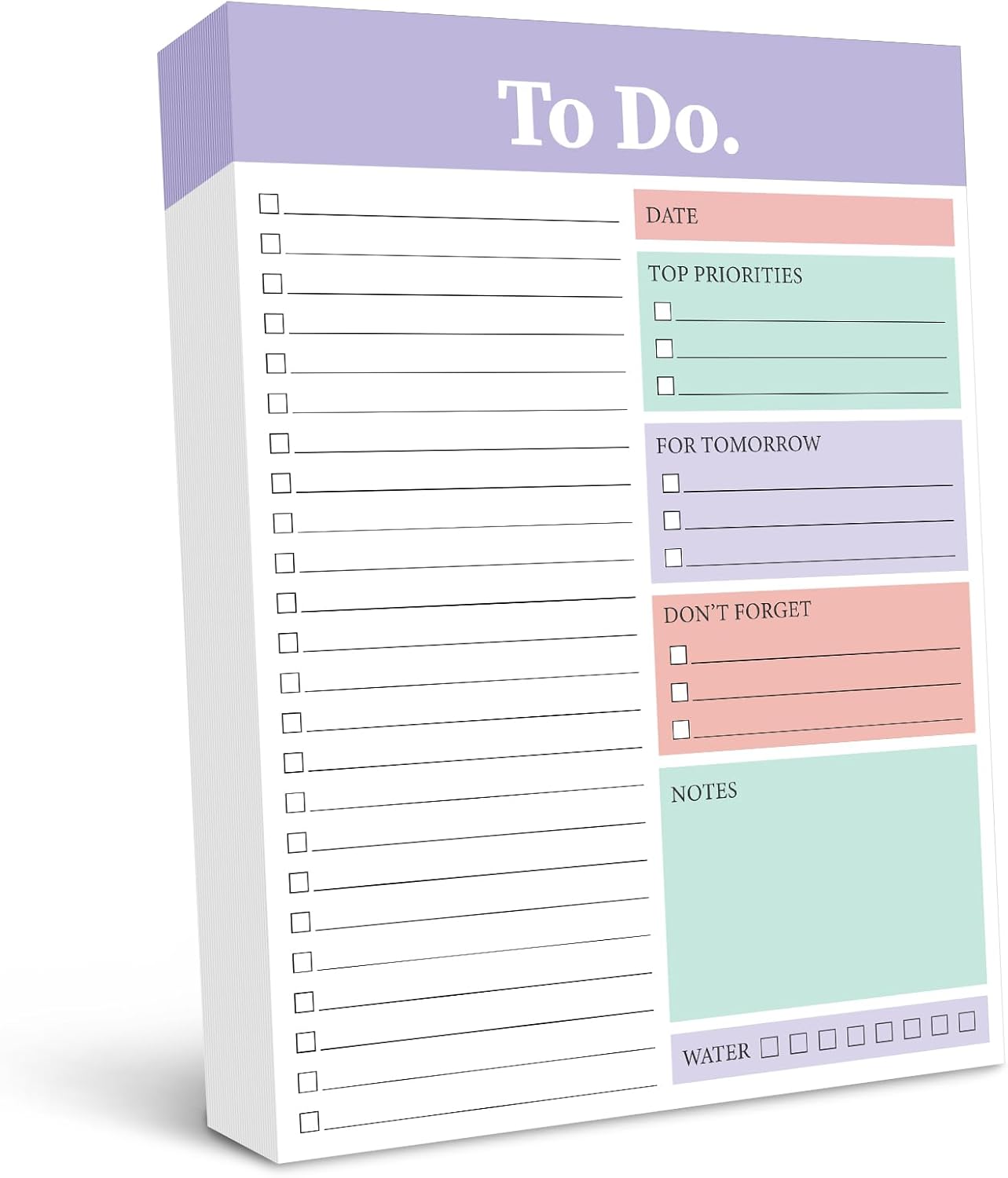 Spakon 300 Sheets Daily to Do List Notepad Notebook Library Card to Do Planner Checklist Memo Writing Pad Schedule Reminder Office Homework Planner for Task, 6" x 8(Retro,Beige)