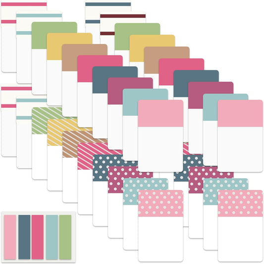 ELII 900 Pieces Tabs Sticky Index Tabs,Writable and Repositionable File Tabs Flags Colored Page Markers Labels for Reading Notes, Books and Classify Files, 41 Sets (Index Tabs)