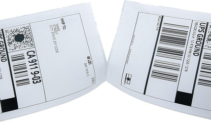 L LIKED 200 4x6 Thermal Labels Fanfold, Direct Thermal Shipping Labels - Perforated and Strong Adhesive