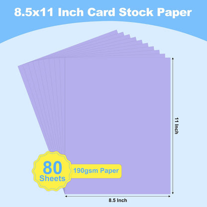 40 Sheets Colored Cardstock, 8.5 x 11 Construction Paper, Black Card Stock Paper, Cardstock Printer Paper for Halloween,Mothers Day, Christmas, Wedding Invitations, DIY Cards, Photo, Art and Crafts