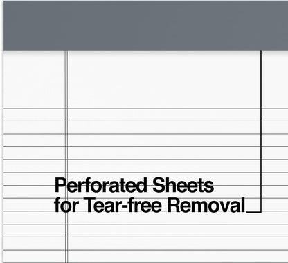 TRU RED Notepads, 5” x 8”, Narrow Ruled, Canary, 50 Sheets/Pad, 6‑Pack