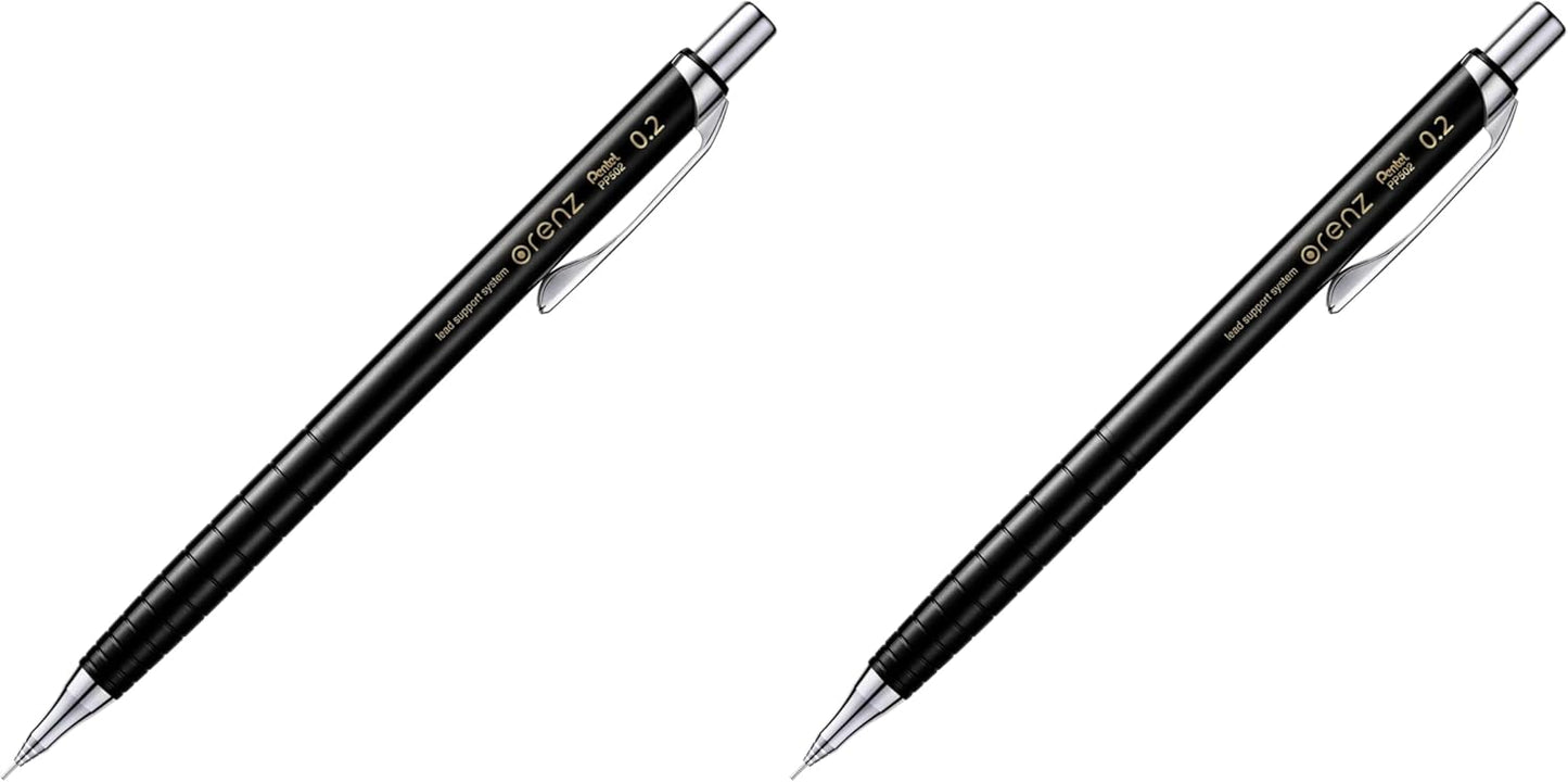 Pentel Mechanical Pencil Orenz 0.2mm, Black Body (XPP502-A)