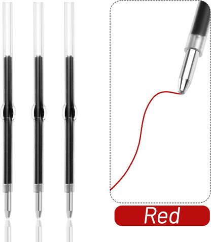 jiebor 100Pcs Beadable Pens Refills Ballpoint Pens Refills Black Ink 1.0mm for Plastic Bead Pens Office Supplies 2.44 Inch