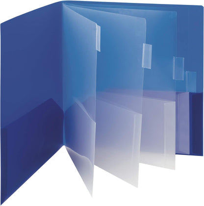 Smead 10-Pocket Organizer, Letter Size, 2 per Pack, 1 Each of Dark Blue and Teal (89204)