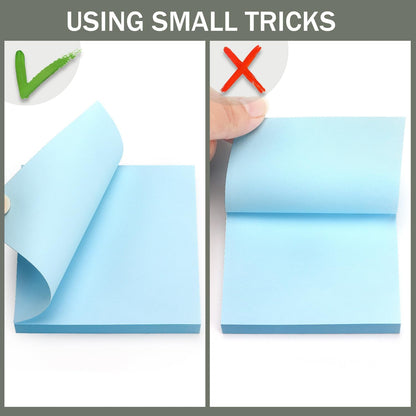 Sticky Notes 3x3 Self-Stick Notes Bright Colors Sticky Notes 4 Pads 100 Sheets/Pad (Yellow)