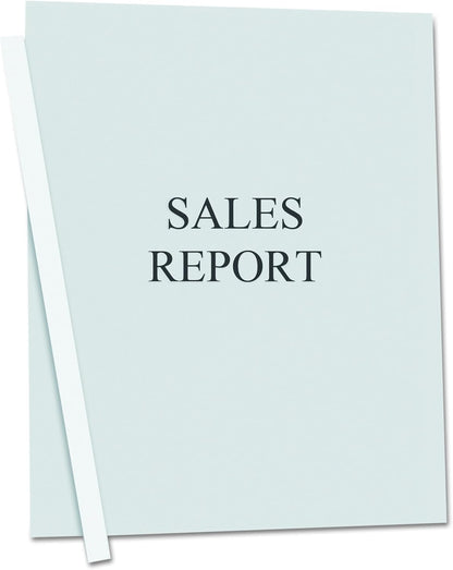 C-Line Report Covers with Binding Bars, Red Vinyl, Red Bars, 8.5 x 11 Inches, 50 per Box (32554)