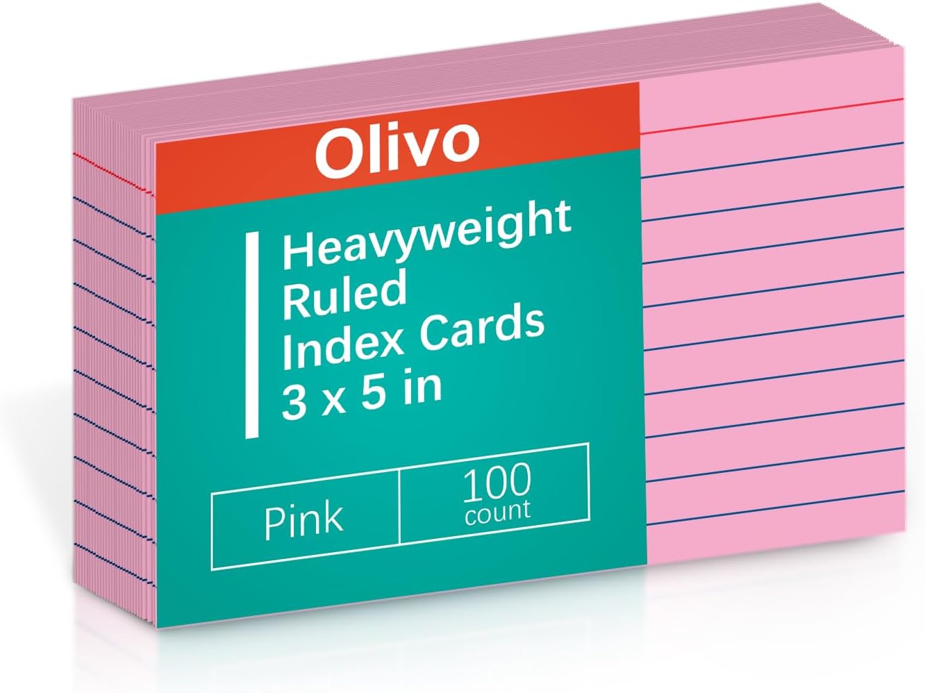 Blank Index Cards 3x5 Unlined Unruled Flash Note Cards 3" x 5", White, 100 Count, 200 GSM Heavy Weight