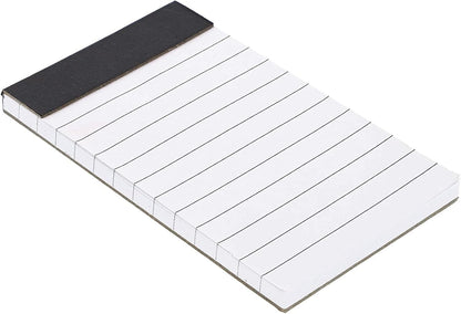 Paper Junkie Mini Paper Pad - 6.1 x 5.9 In, 24-Pack, Grey Board Backing - Lined Paper Pocket Notepad for Shopping Lists & To-Do Tasks
