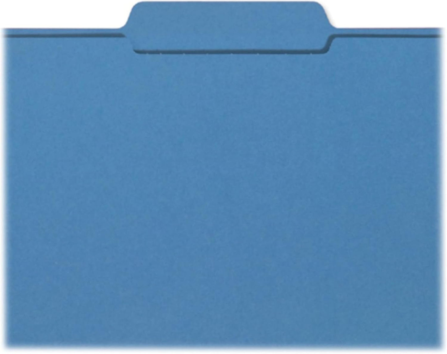 Smead Interior File Folder, 1/3-Cut Tab, Letter Size, Aqua, 100 per Box, Expandable File Folders for Filing Cabinet