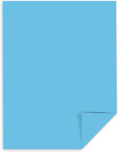 Astrobrights® Color Card Stock, 8 1/2" x 11", FSC® Certified, 30% Recycled, 65 Lb, Lunar Blue, Pack of 250