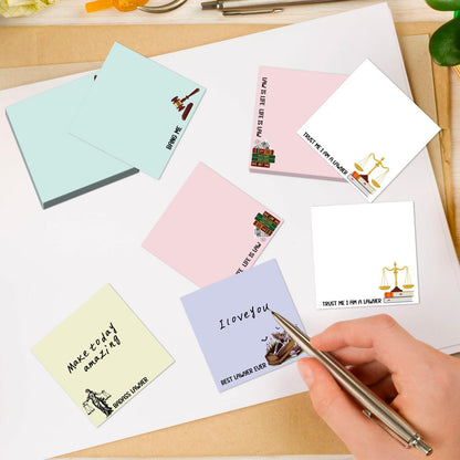 Inspirational Sticky Notes Gifts - 9 Pack Funny Positive Quotes Notepads 3x3 Inches, Fun Motivational Self-Adhesive Memo Pads Office Study Supplies for Friends Coworkers (450 Sheets)
