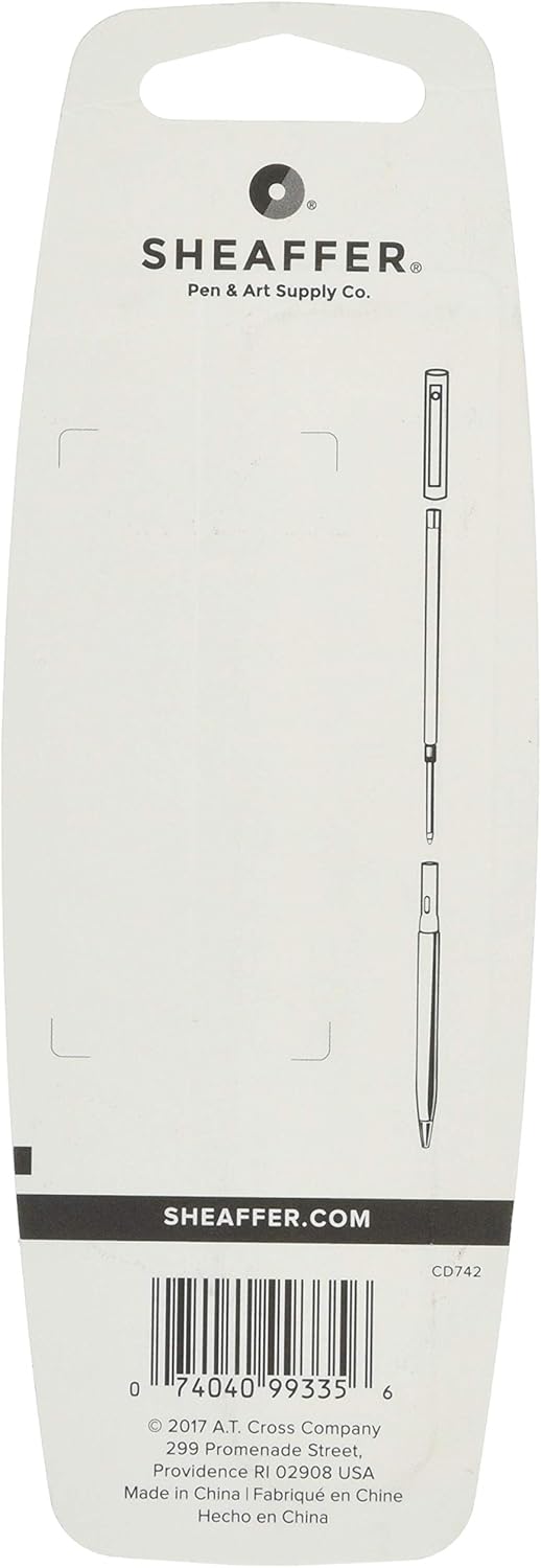 Sheaffer Ballpoint Refill K Style - Black Medium - Blister Card