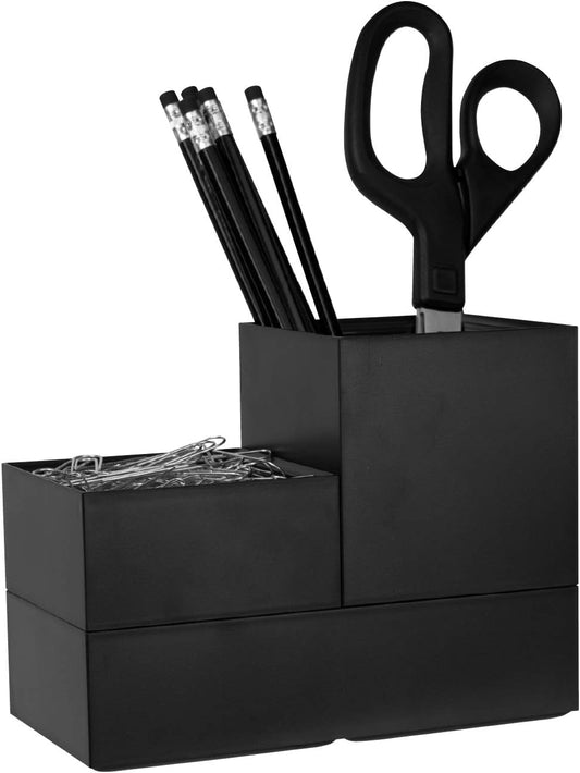 Bostitch Office Konnect Desk Organizer Accessory Tray, Stacks for Desktop Storage, Black