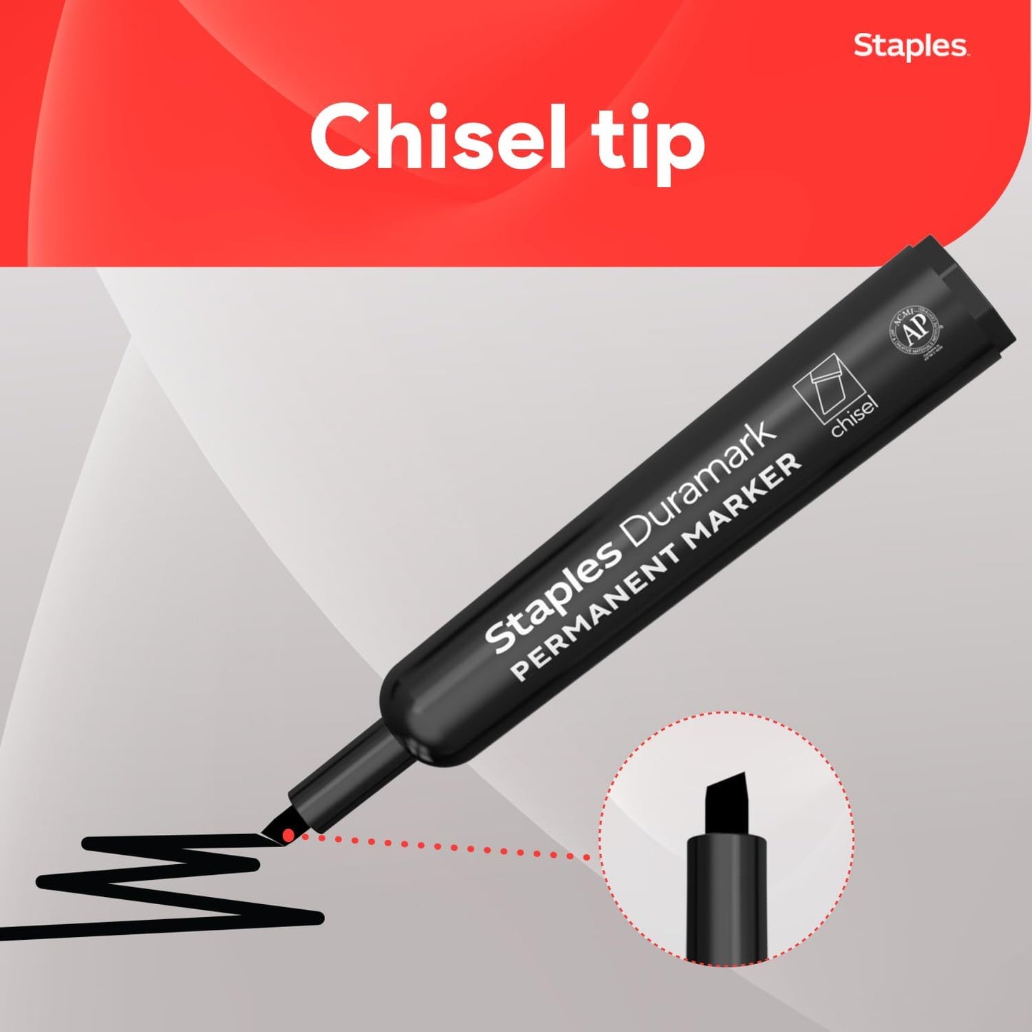 STAPLES Permanent Markers, Ultra Fine Tip, Black, 12 Pack – Duramark Precision Markers for Writing, Drawing & Labeling