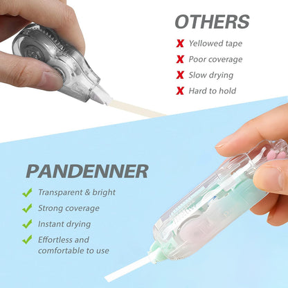Correction Tape, Mini Retractable Correction Tape Pen, with Aesthetic Cute Cat Paw Applicator,for Back To School Office Supplies.