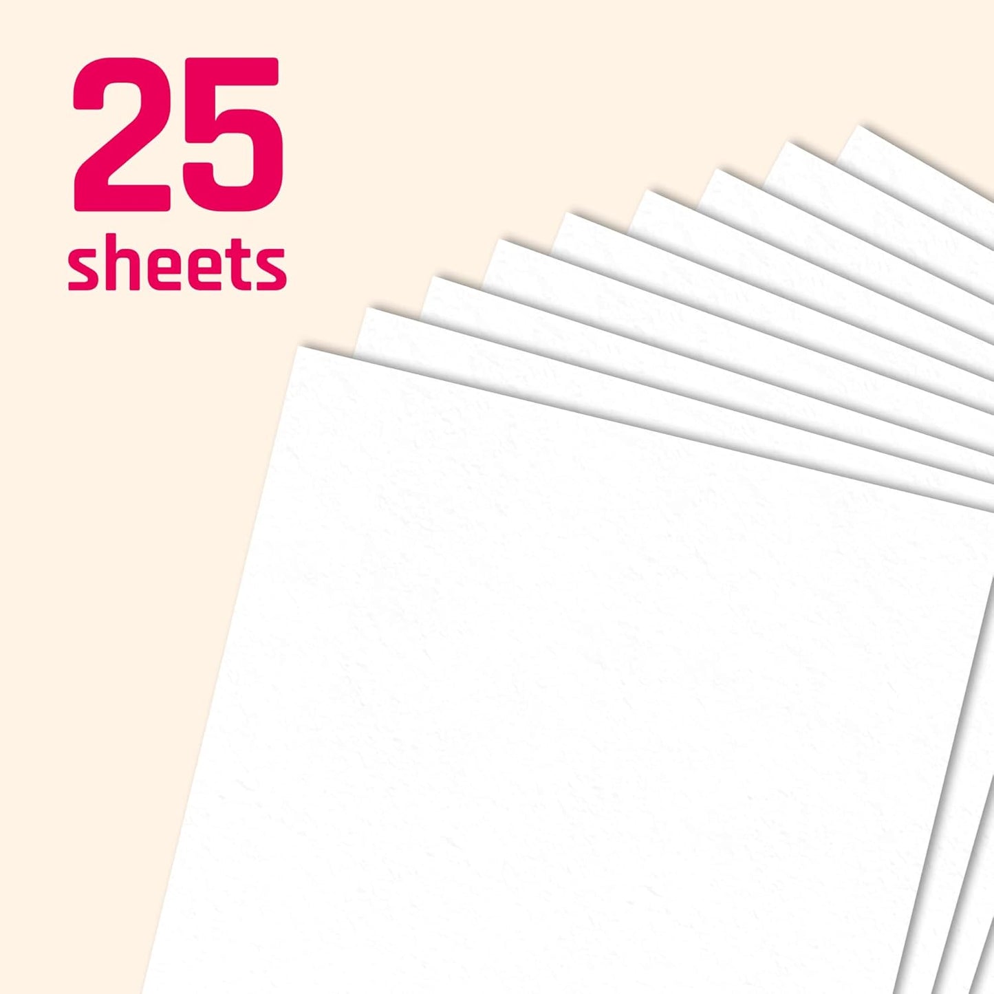 25 Pieces, (110 lb/300 gsm) - White Cardstock 12 x 12, Large Heavy Thick Card Stock Paper, Heavyweight 12x12
