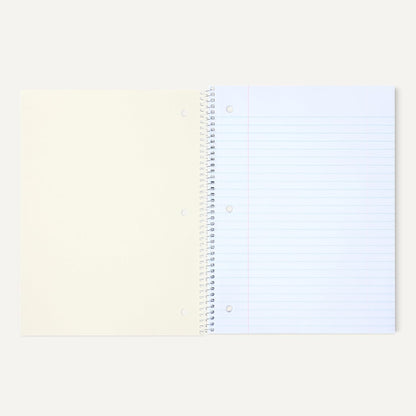 Amazon Basics College Ruled Spiral Notebook, For Work and School, 70 Sheets, 8" x 10.5", Assorted Solid Colors, 5 pack