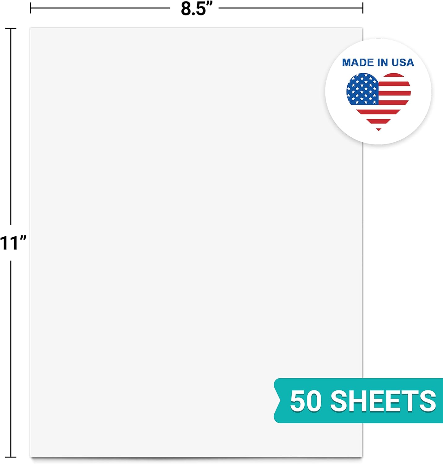 321Done Blank Notepad - 50 Sheets (5.5" x 8.5") - Luxury Memo Pad - Thick Premium Paper - Made in USA - Plain White