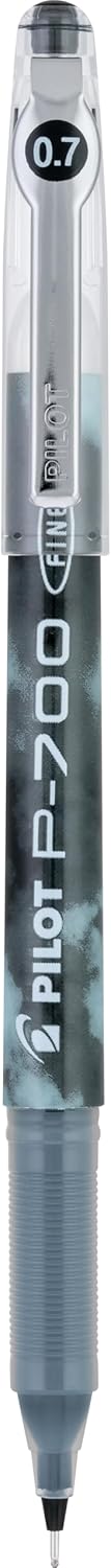 Pilot, Precise P-700 Gel Ink Rolling Ball Stick Pens, Fine Point 0.7 mm, Blue, Pack of 12