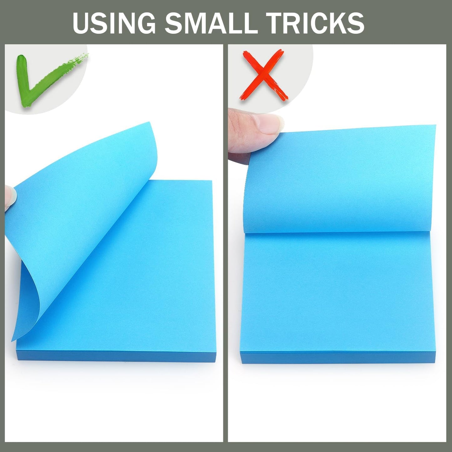Sticky Notes 3x3 Self-Stick Notes Bright Colors Sticky Notes 4 Pads 100 Sheets/Pad (Yellow)