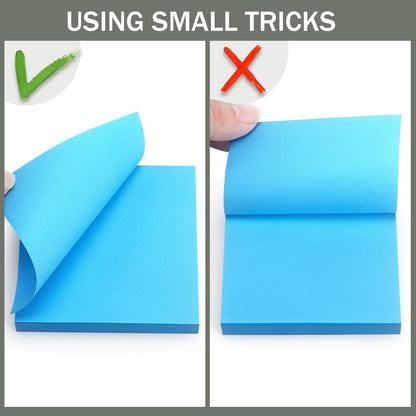 Sticky Notes 3x3 Self-Stick Notes Bright Colors Sticky Notes 4 Pads 100 Sheets/Pad (Yellow)