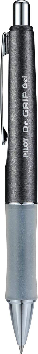 PILOT Dr. Grip Limited Refillable & Retractable Gel Pen, Fine Point, Black, Single Pen - Ideal for School, Journaling & Office Writing