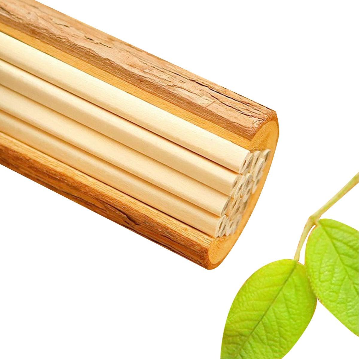 Buspoll 10 Stick HB Pencils Unpainted Natural Wood Grain Triangular for Kids Stationery