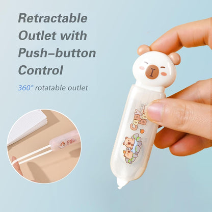 Correction Tape, Mini Retractable Correction Tape Pen, with Aesthetic Cute Cat Paw Applicator,for Back To School Office Supplies.