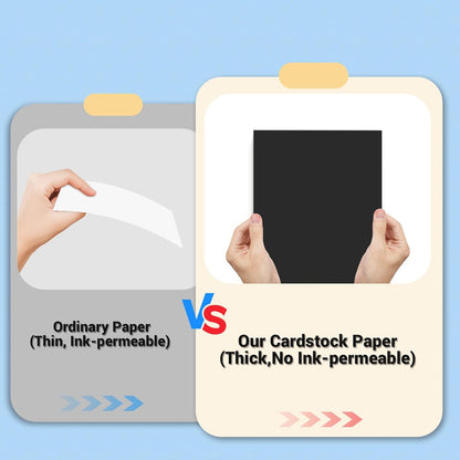 Cardstock 8.5 x 11, Thick Printer Paper 75 lb/200 gsm, 40 Sheets Card Stock White, Heavy Card stock, White CardStock Paper for Invitations, Diy Cards, Business Cards, Menus, Crafts, Drawing etc