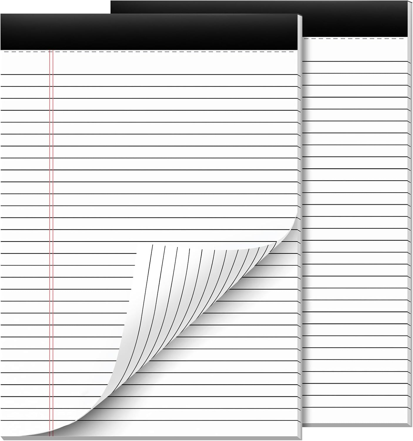 Nichela 5" x 8" Note Pads 12 Pack of Legal Pads 30 Sheets Notepad College Ruled Small Writing Pads Perforated Pages Paper Pads 80GSM Heavyweight Paper Note Pads for Home, Office, or School