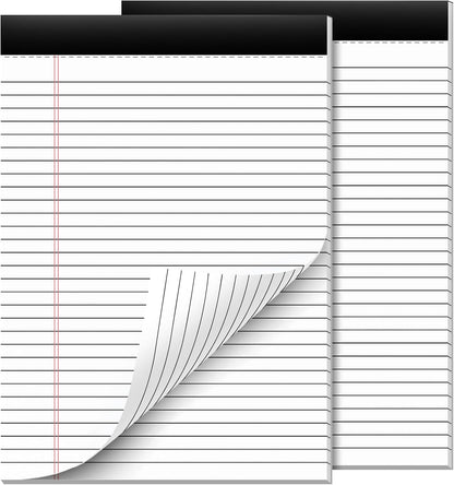 Nichela 5" x 8" Note Pads 12 Pack of Legal Pads 30 Sheets Notepad College Ruled Small Writing Pads Perforated Pages Paper Pads 80GSM Heavyweight Paper Note Pads for Home, Office, or School