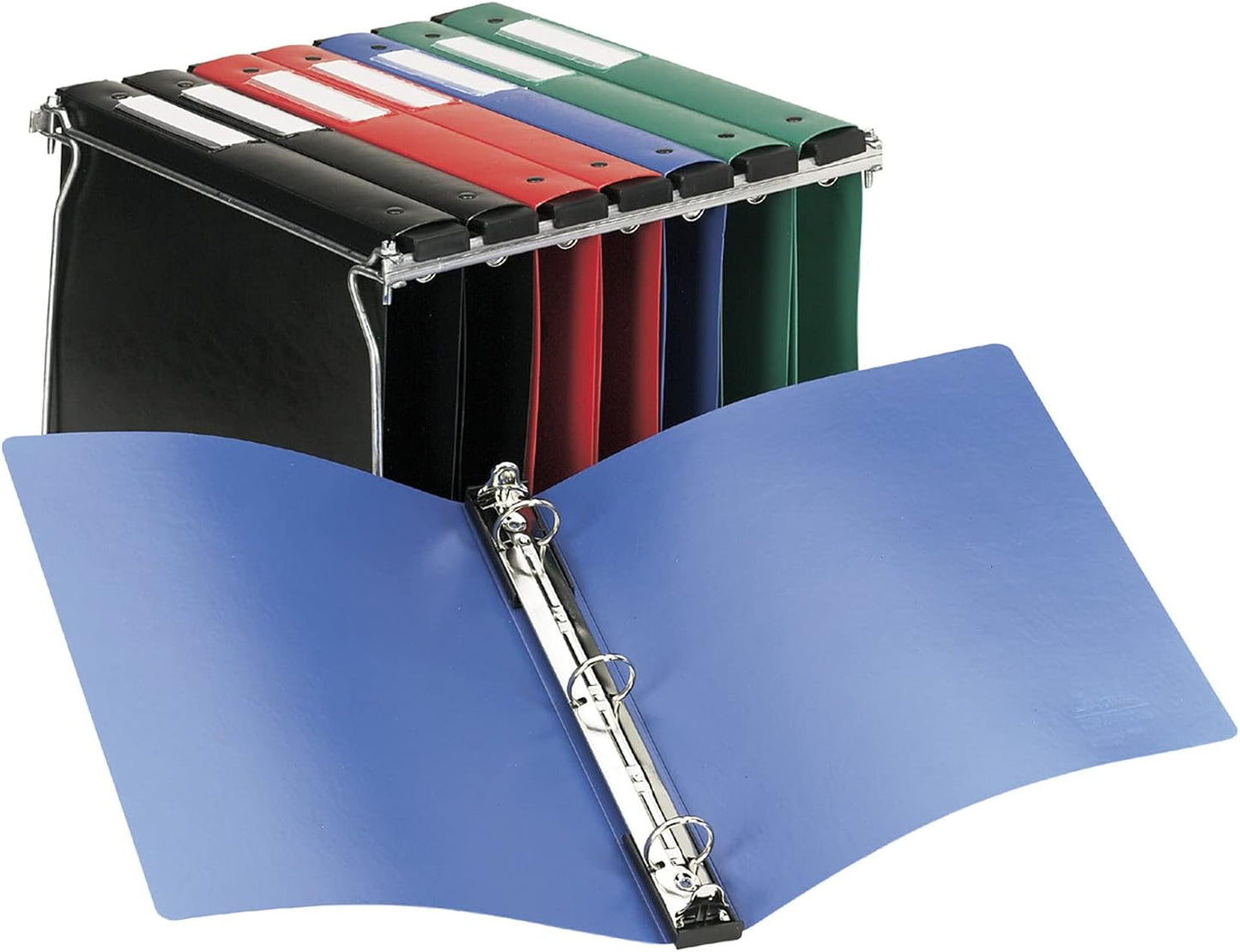 Avery Hanging Storage 3 Ring Binder, 1 Inch Round Rings, 1 Blue Binder (14800)