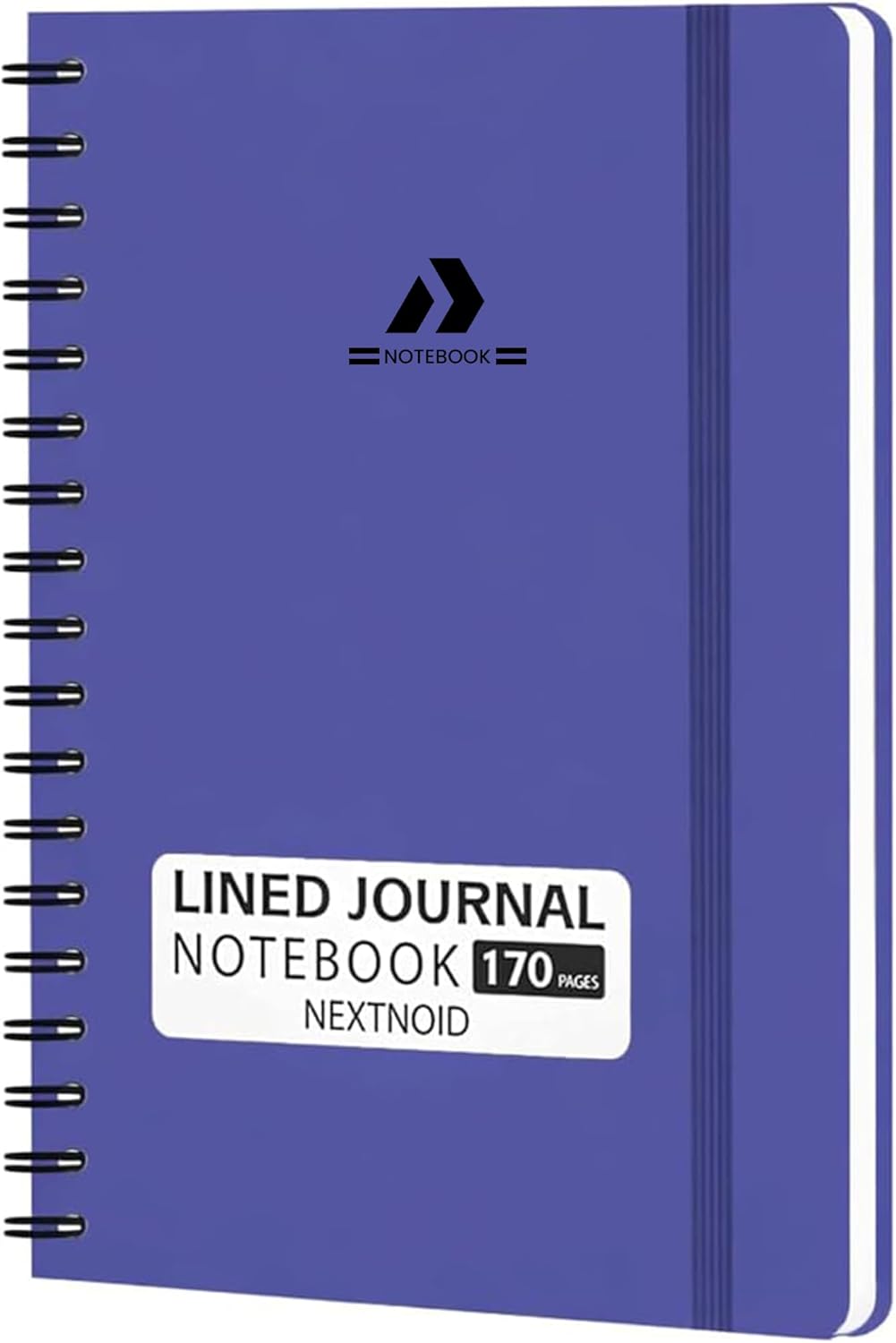Nextnoid Lined Spiral Notebook Journal For Women & Men - A5(5.8" x 8.3") 170 Pages, Hardcover Notebooks for Work & Note Taking, College Ruled Journals for Writing - Grey