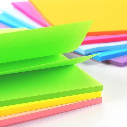 Winner Aura Sticky Notes 3x5 inch Bright Colors Self-Stick Pads 8 Packs 400 Sheets