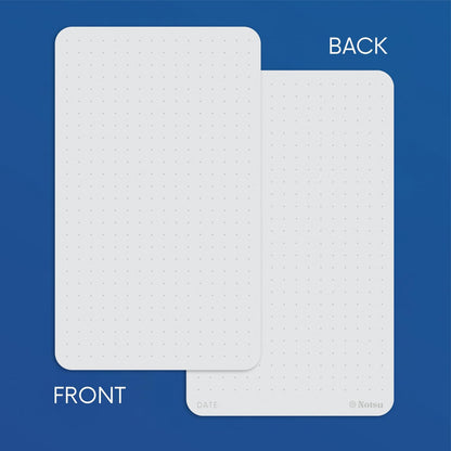 Notsu Dotted Index Cards 3x5 inch (Pack of 50) | Bullet Dot Grid Vertical Index Note Cards, Thick Paper Stock 350 gsm