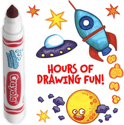 Crayola Washable Markers for Kids - Black (12ct), Bulk Broad Line Markers for School, Classroom Essentials, Teacher Classroom Must Haves for Elementary School