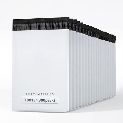Metronic Poly Mailers 10x13 300 Pcs, Small Shipping Bags for Clothes, Shipping Envelopes for Small Business, Strong Adhensive Mailing Bags, Haze Blue