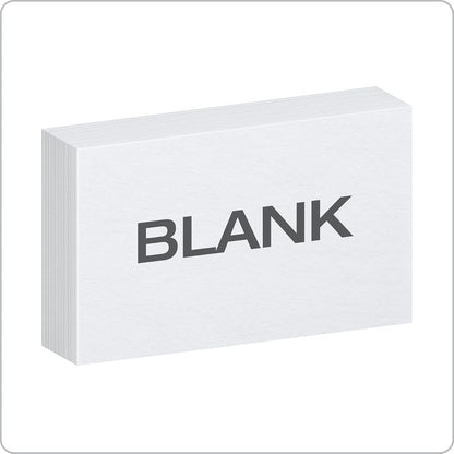 Oxford Index Cards, 3 x 5 Inches, White, Blank Notecards, Flashcards for School and Studying, Bulk Pack of Note Cards, 500 Count (5 Packs of 100) (40175)