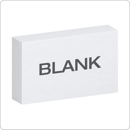 Oxford Index Cards, 3 x 5 Inches, White, Blank Notecards, Flashcards for School and Studying, Bulk Pack of Note Cards, 500 Count (5 Packs of 100) (40175)