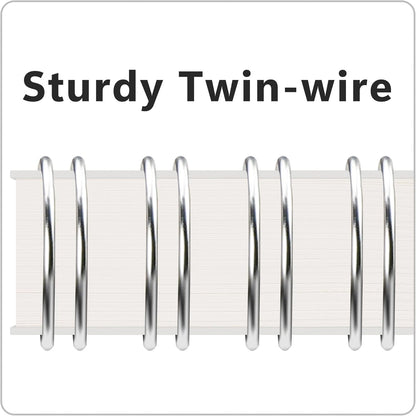 RETTACY Blank Journal Notebook, 3-Pack, 160 Pages per Pack, A5 Medium Size (5.7'' × 8.3''), 100 GSM Thick Paper, Spiral-bound, Flexible Plastic Cover, for Sketching, Drawing, Painting