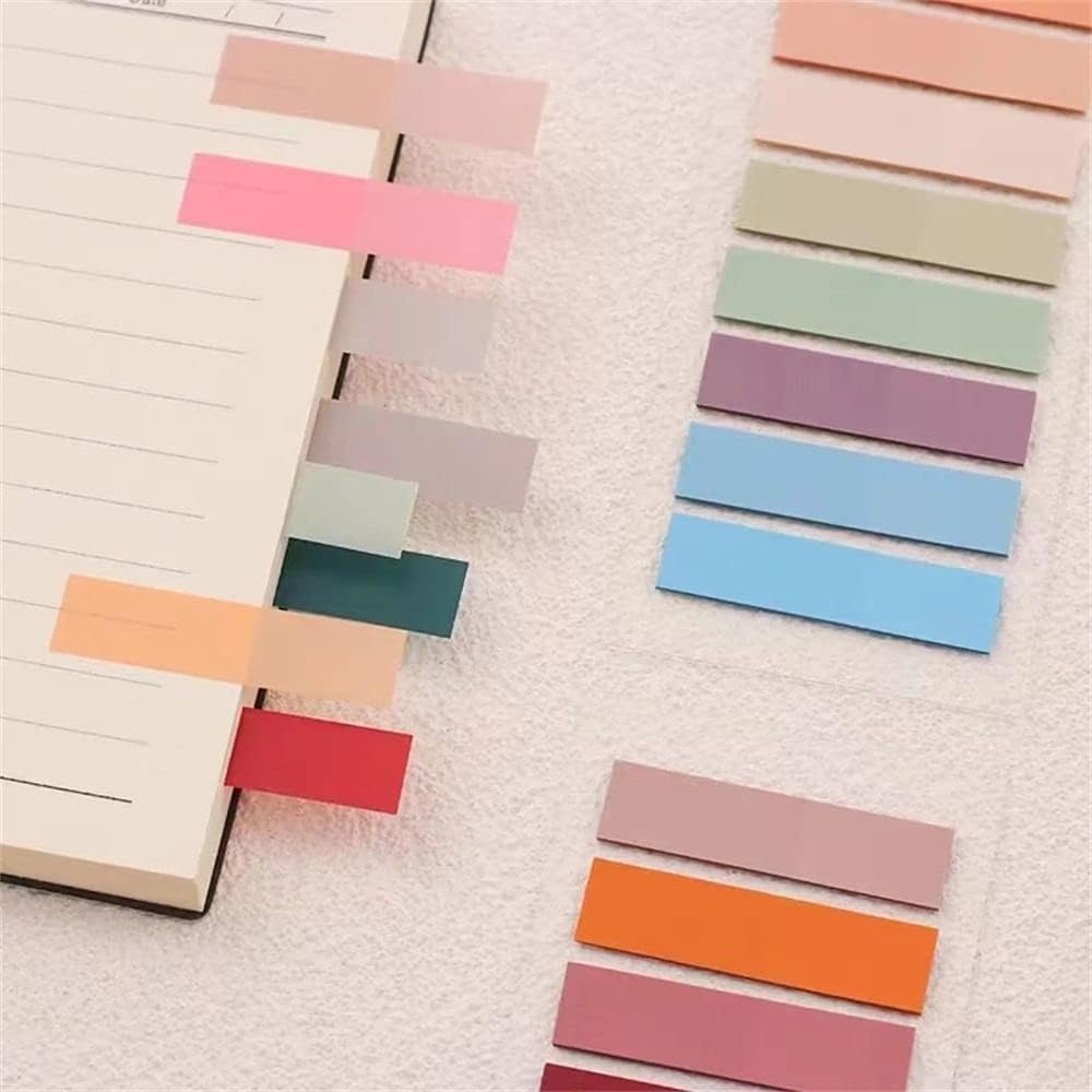 200 Pcs Purple Sticky Index Tabs, Page Markers Notes Tabs Writable and Repositionable Book Flags Tabs Strip Index Tabs Filing Products for Page Marking Classify File Notebooks and Writing Pads