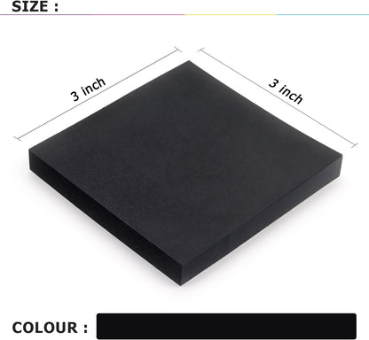 Sticky Notes 3x3 Self-Stick Notes Bright Colors Sticky Notes 4 Pads 100 Sheets/Pad (Yellow)