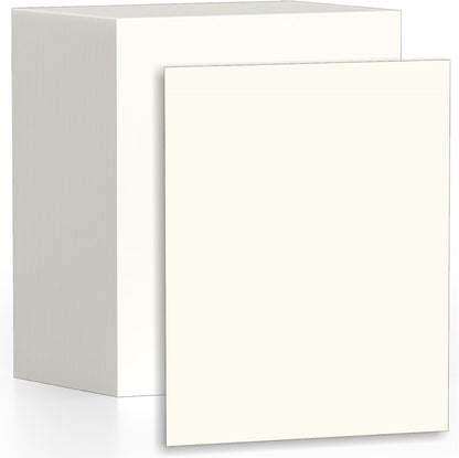 40 Sheets Cream Cardstock Paper 8.5 x 11, Ivory Cardstock Printer Paper 8.5x11, Off White Card Stock Paper 8.5 x 11, 200 GSM Construction Paper for DIY Cards, Greeting Cards, Wedding Invitations