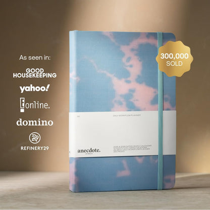 Anecdote Daily Planner w/ 2026-2027 Calendar | Start Anytime 26 Weeks Undated | 1 Page per Day | 8.5" x 5.2" | Hardcover To-Do List Organizer, Plan Your Success, Achieve Productivity Goals (Evergreen)