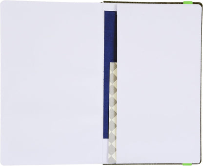 Samsill Large Hardcover Notebook, 240 Lined Notebook Pages, Black, 7.5 x 10 Inch