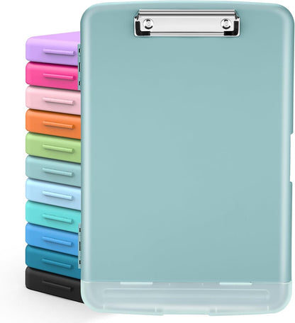 Sooez Clipboards with Storage, High Capacity Clip Boards 8.5x11 with Storage, Heavy Duty Nursing Clipboard Folder, Plastic Clipboard with Pen Holder for Women Teachers Work, School & Office Supplies
