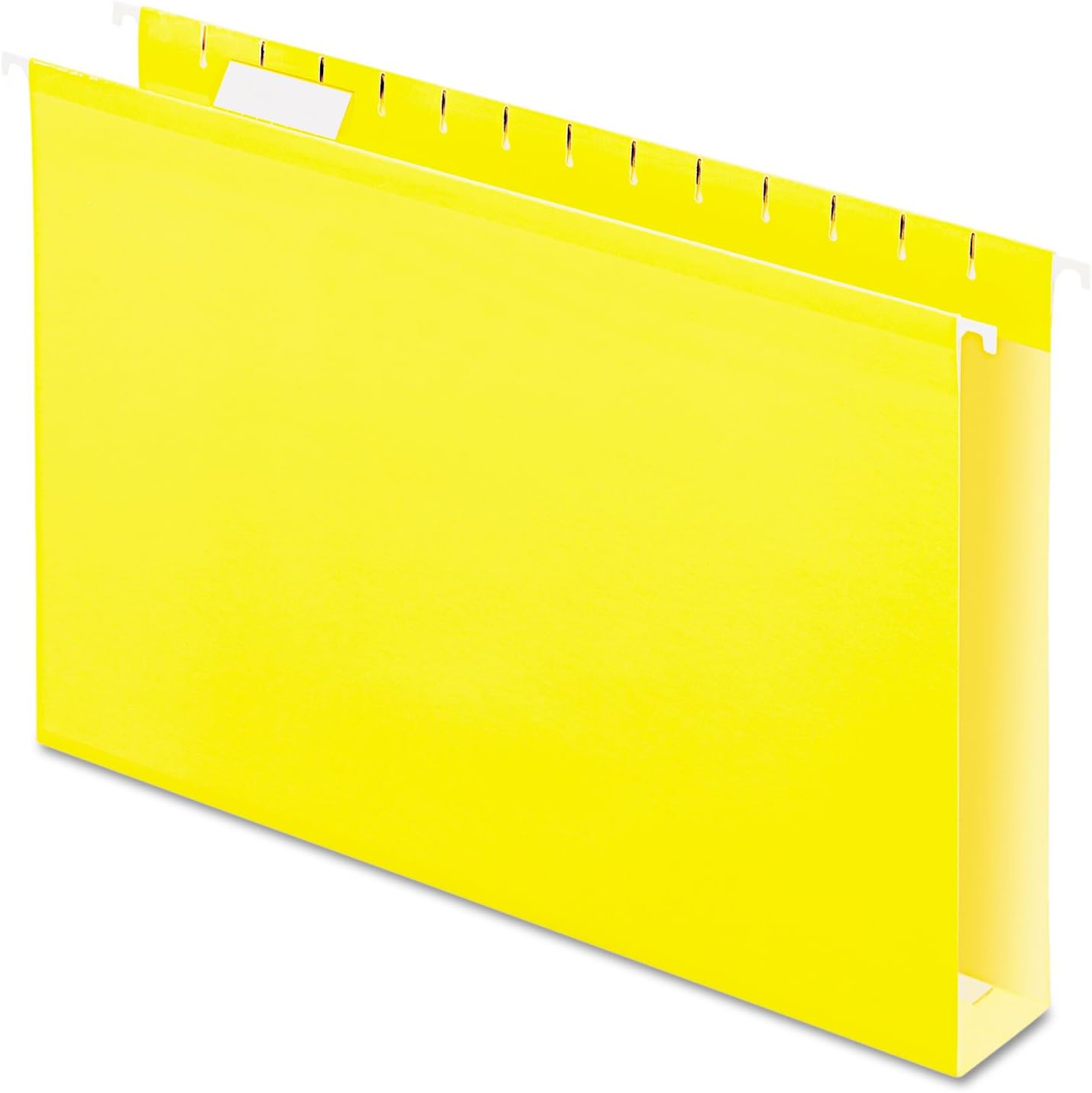 Pendaflex Extra Capacity Reinforced Hanging File Folders, 2", Legal Size, Red, 1/5 Cut, 25/BX (4153x2 RED)