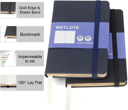 Line Hardcopy Notebook - 5"x8"- Sourced from sustainable and excellent quality paper, minimalist, natural, portable and flexible design, suitable for office, school(red)