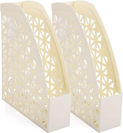 Mintra Office Plastic Desk Organizer 2pk Magazine File (Lavender)
