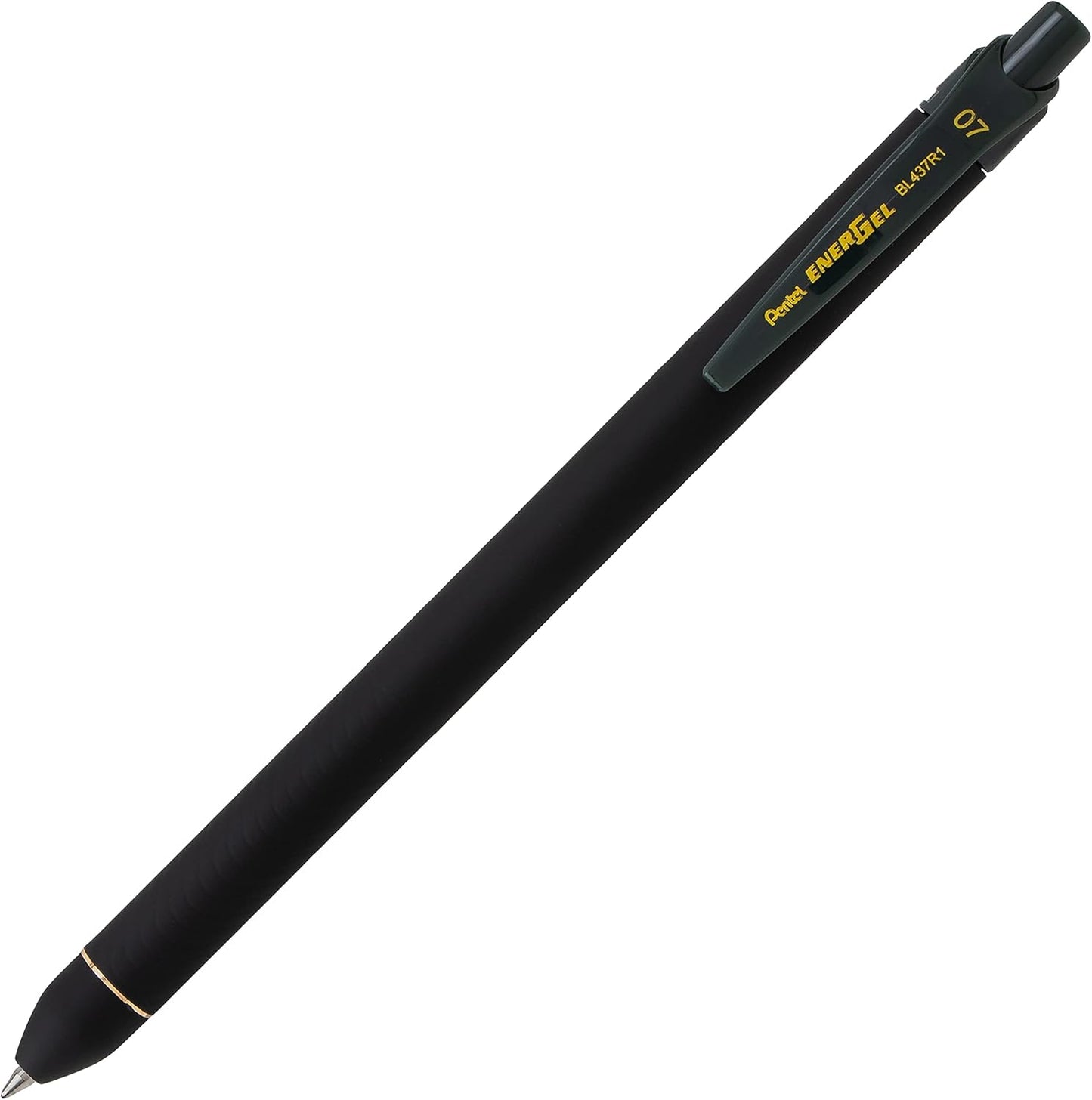 Pentel EnerGel Kuro Liquid Gel Pen, (0.7mm) Medium line, Black Ink, 5 Pack